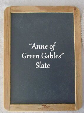 SLATE CHALKBOARD w CORK BOARD REVERSE, ANNE of GREEN GABLES STYLE for PLAY & USE